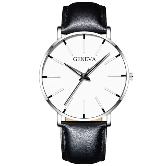 Montre élégante et minimaliste en acier inoxydable