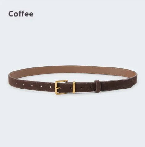 Ceinture élégante en cuir suédé pour femme - Différentes couleurs
