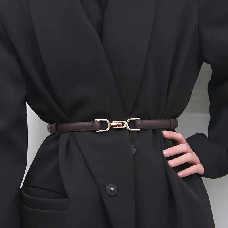 Ceinture élégante en cuir réglable