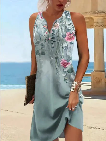 Robe sans manches à imprimés variés - Parfaite pour toutes les occasions 