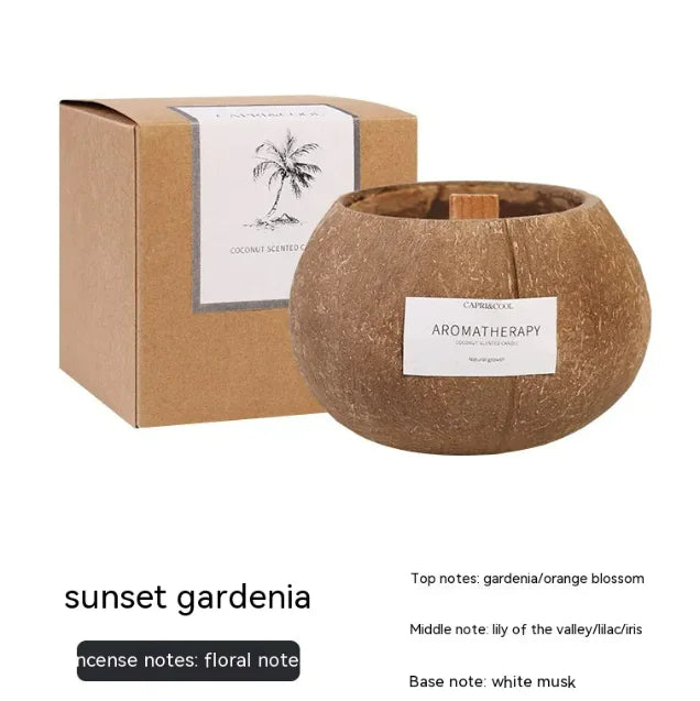 Luxurious Coconut Scented Candle in Gift Box