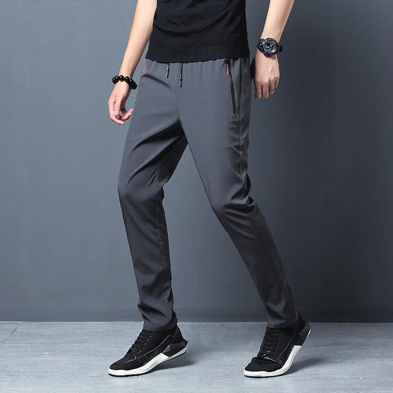 Breathable Ice Silk Sports Trousers for Summer Comfort