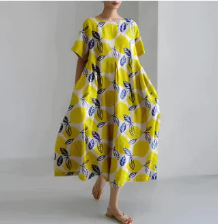 Robe décontractée élégante en coton pour femme
