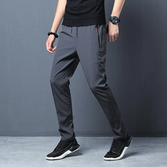 Breathable Ice Silk Sports Trousers for Summer Comfort