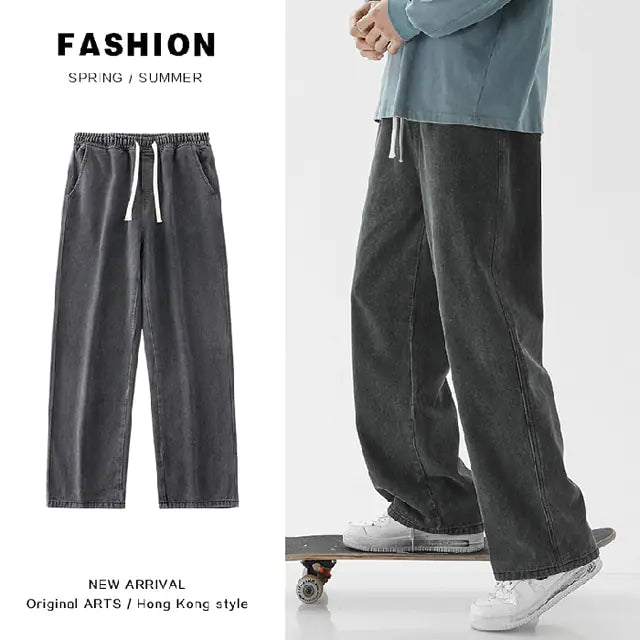 Oversized Wide Leg Jeans - Comfort & Style Fusion