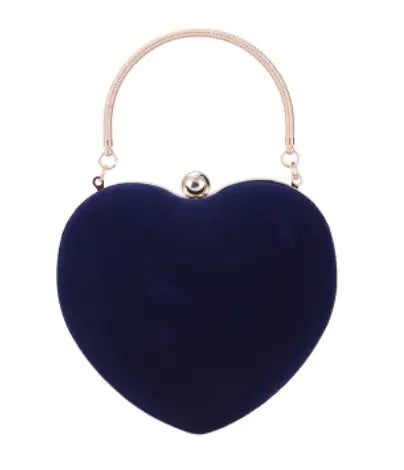 Chic Heart-Shaped Crossbody Handbag - Multi-Color Options