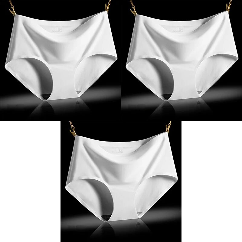 Culotte taille basse luxueuse sans coutures, semblable à de la soie