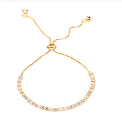 Elegant Adjustable Zircon Bracelet - Available in 3 Colors