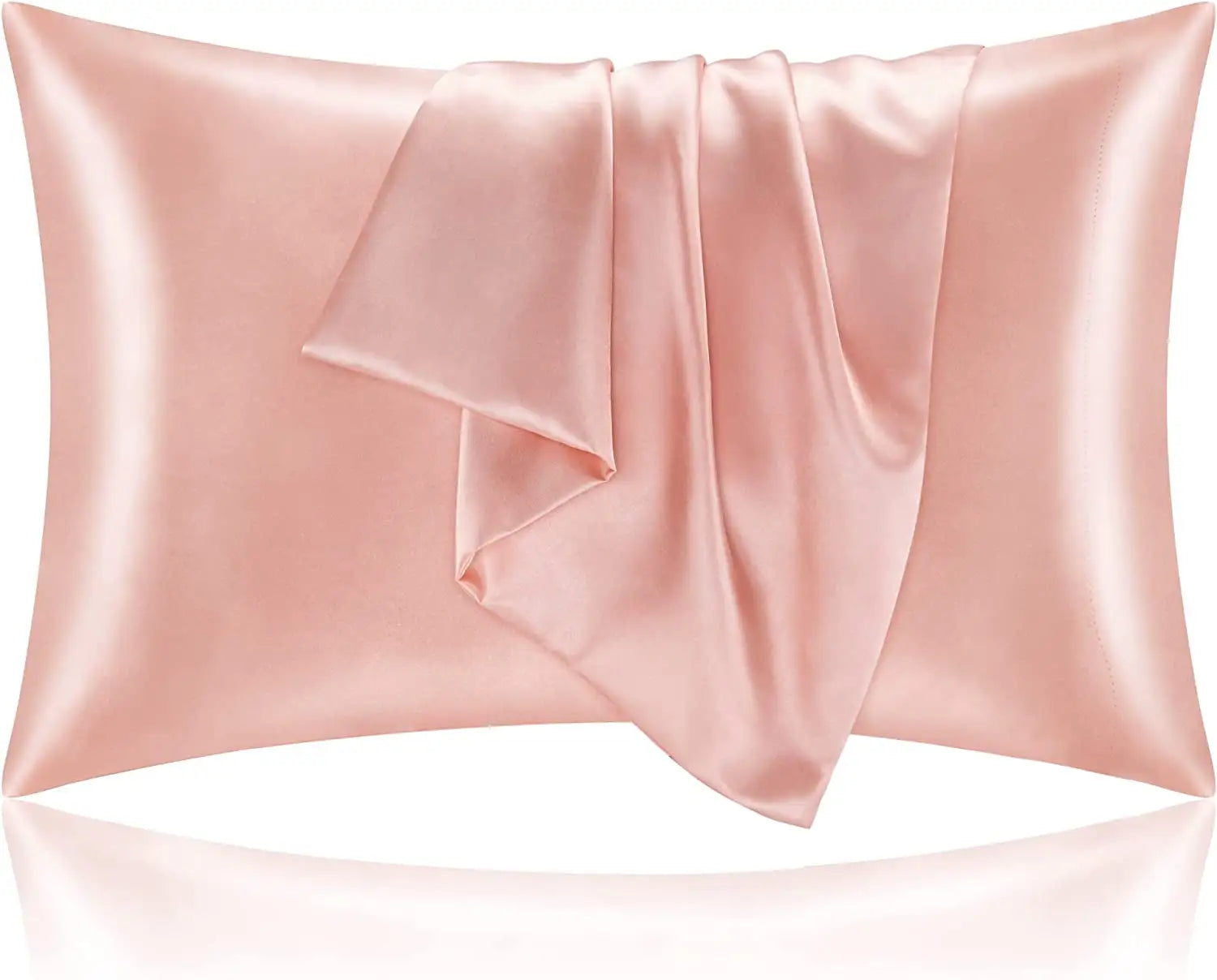 Lot de 2 taies d'oreiller de luxe en satin de soie