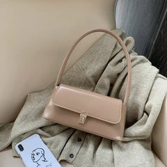 Chic Western Style Underarm Bag in PU Leather