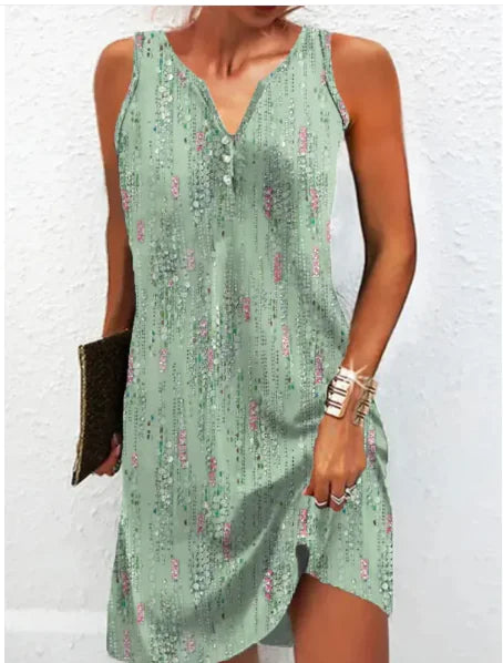 Robe sans manches à imprimés variés - Parfaite pour toutes les occasions 