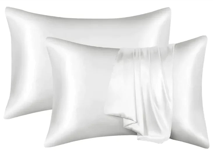 Lot de 2 taies d'oreiller de luxe en soie