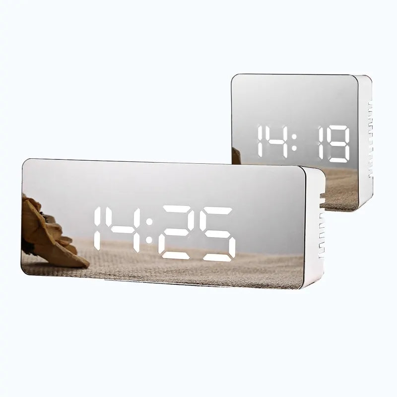 LED Mirror Alarm Clock | Sleek Digital Display