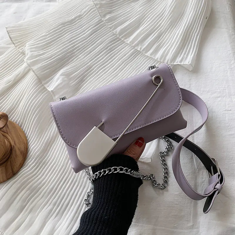 Chic Women's Crossbody Bag with Adjustable Chain Strap