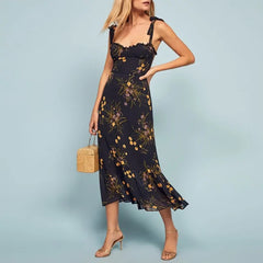 Chic Vintage Floral Maxi Dress - Perfect for All Occasions