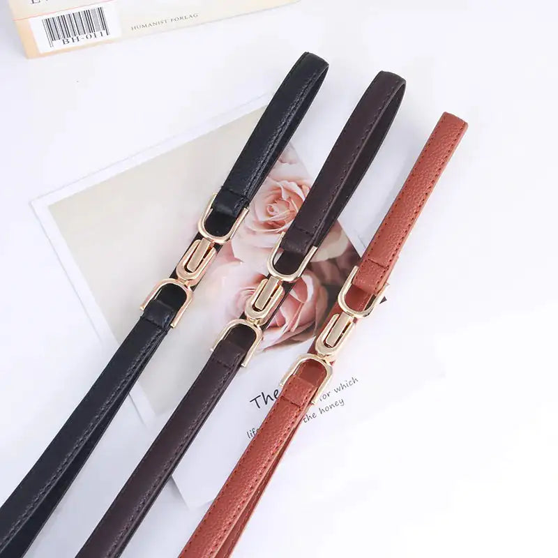 Ceinture élégante en cuir réglable