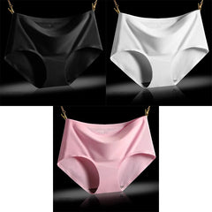 Culotte taille basse luxueuse sans coutures, semblable à de la soie