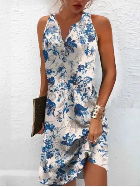 Robe sans manches à imprimés variés - Parfaite pour toutes les occasions 