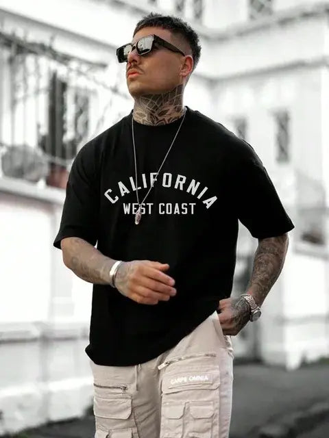 Men's Fashion T-Shirt with Letter Print