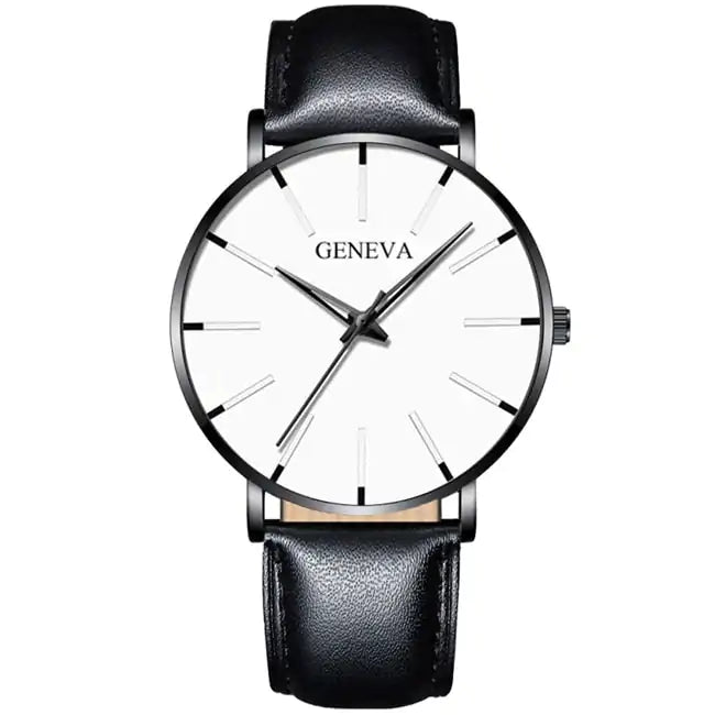 Montre élégante et minimaliste en acier inoxydable