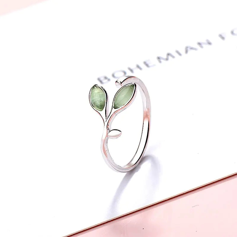 Bague élégante au design de feuille - Inspirée de la nature