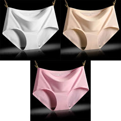 Culotte taille basse luxueuse sans coutures, semblable à de la soie