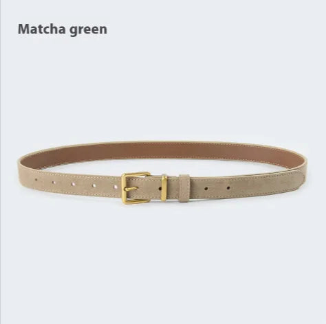 Ceinture élégante en cuir suédé pour femme - Différentes couleurs