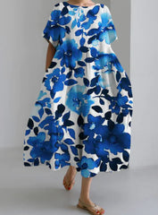 Robe décontractée élégante en coton pour femme
