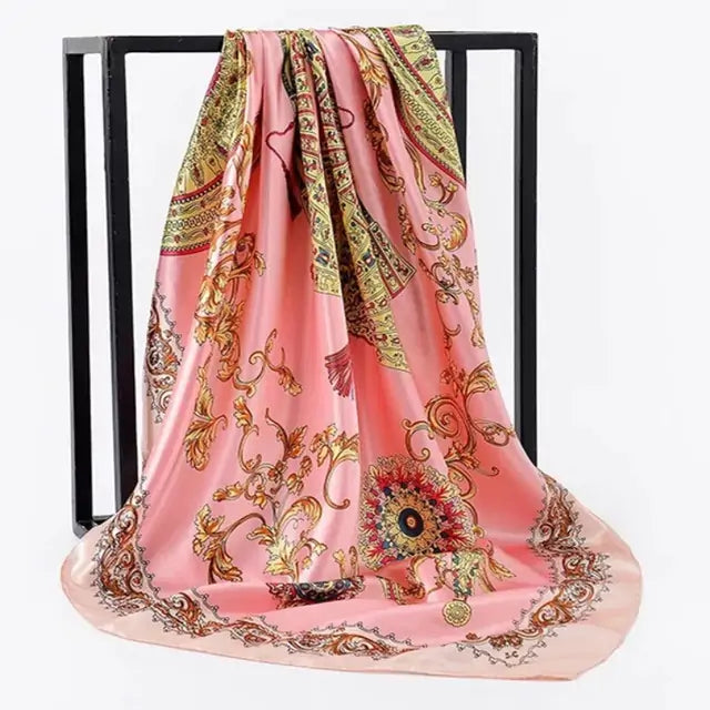 Écharpe en soie élégante pour femme - Luxueuse et polyvalente