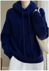 Chic Australian Wool Hooded Sweater for Women - Cozy & Stylish