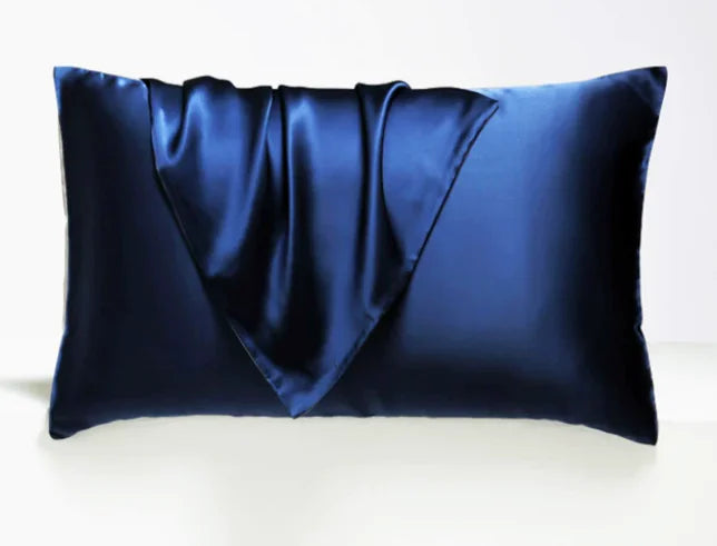 Lot de 2 taies d'oreiller de luxe en satin de soie