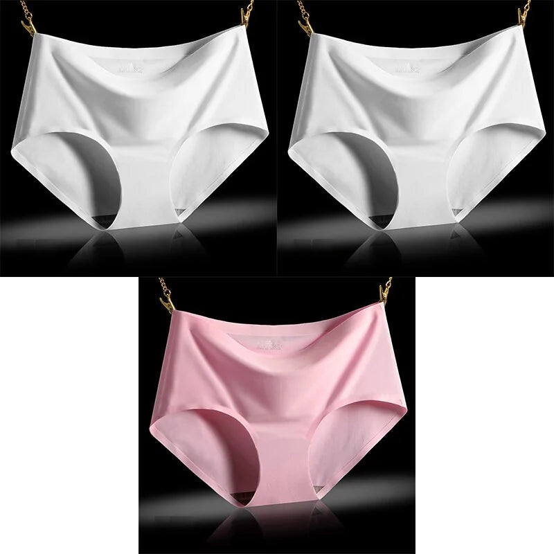 Culotte taille basse luxueuse sans coutures, semblable à de la soie