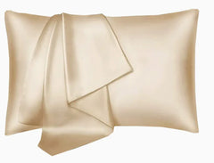 Lot de 2 taies d'oreiller de luxe en satin de soie
