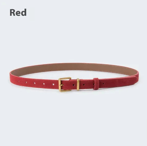 Ceinture élégante en cuir suédé pour femme - Différentes couleurs