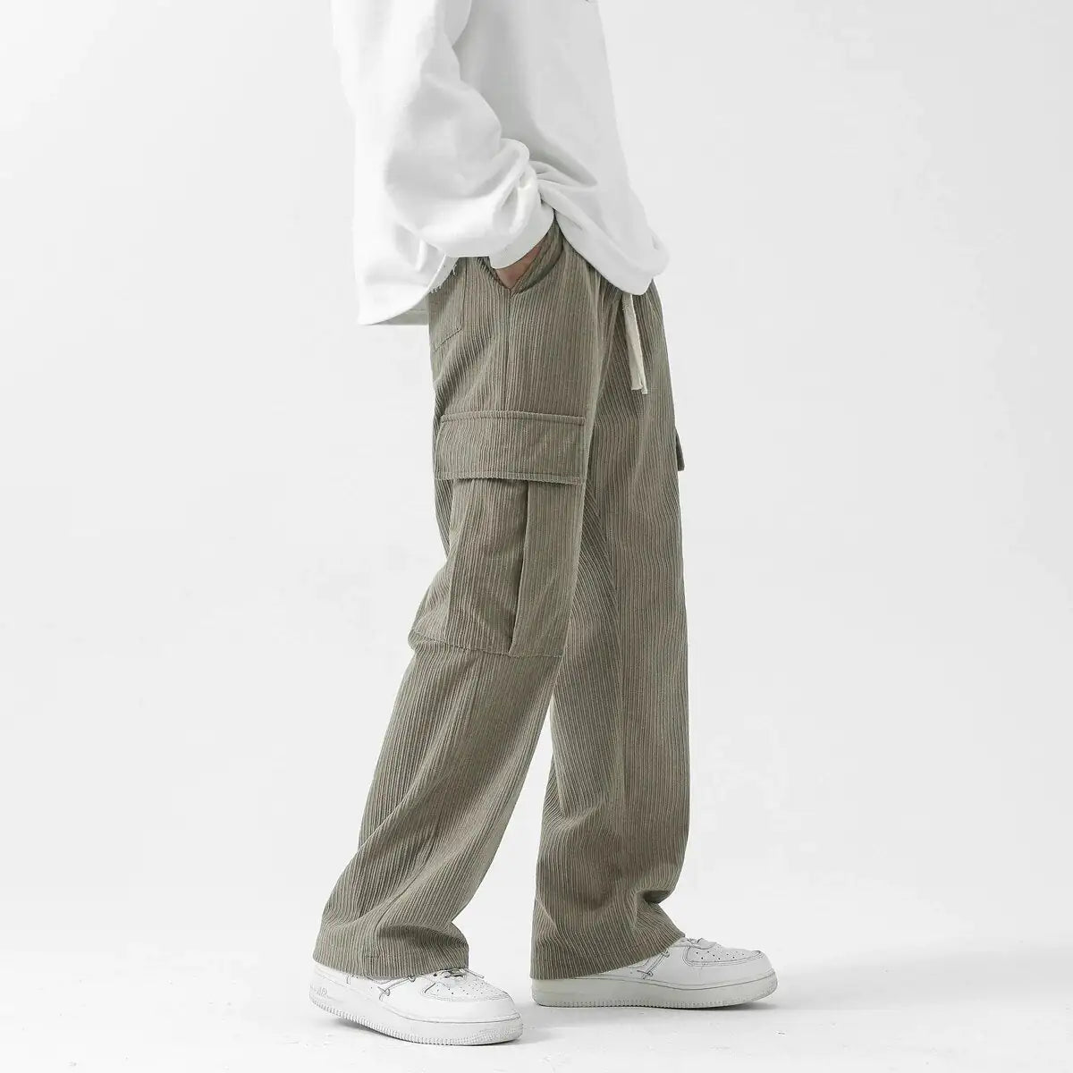 Stylish Corduroy Cargo Pants - Versatile & Durable