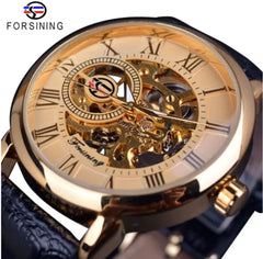 Montre de luxe à cadran squelette pour homme