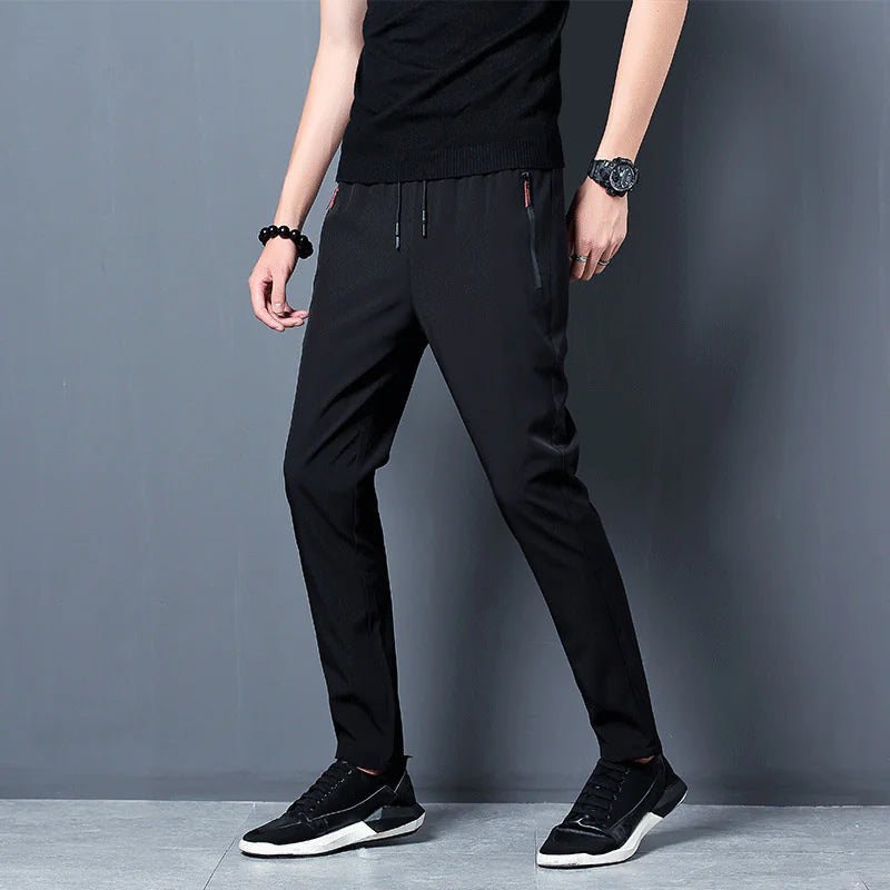Breathable Ice Silk Sports Trousers for Summer Comfort