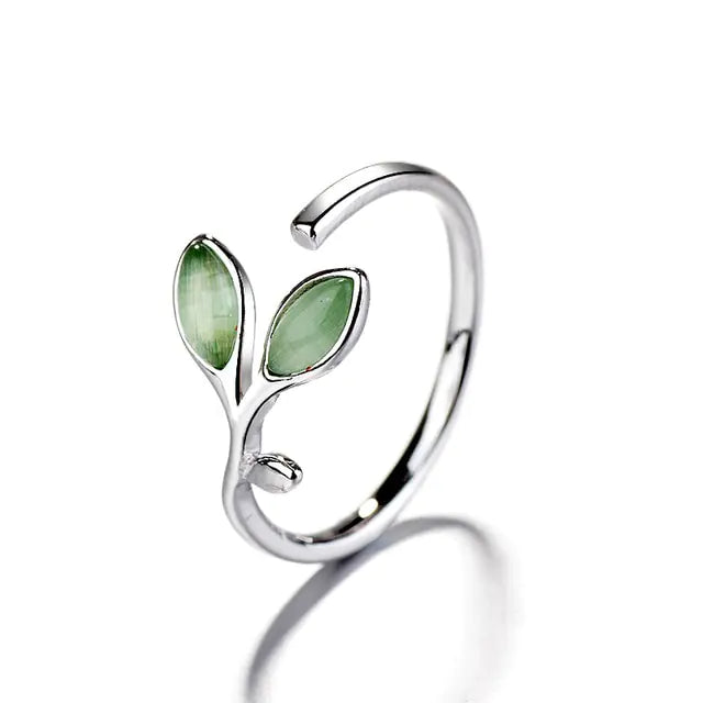 Bague élégante au design de feuille - Inspirée de la nature