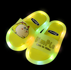 Kids' LED Light-Up Dinosaur Slippers - Cozy & Fun