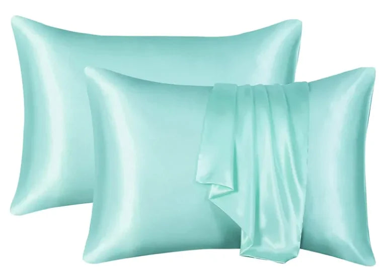 Lot de 2 taies d'oreiller de luxe en soie