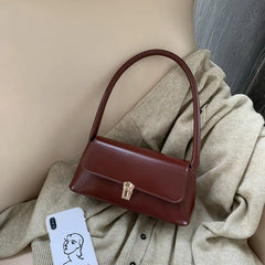 Chic Western Style Underarm Bag in PU Leather