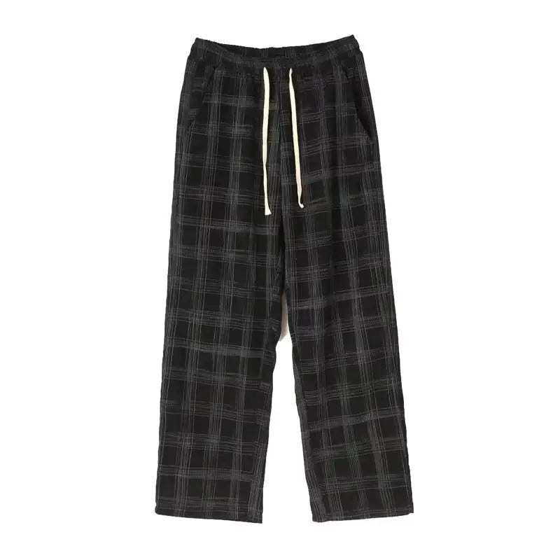 Men's Retro Corduroy Plaid Pants - Stylish & Comfort Fit