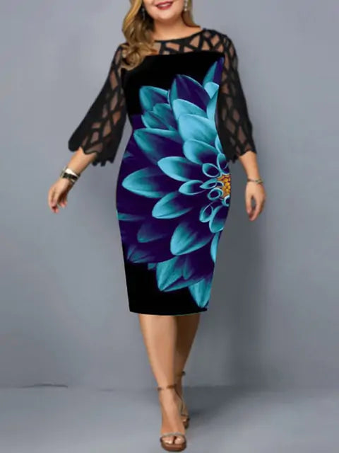 Robe chic grande taille – Capturez la grâce et l'équilibre