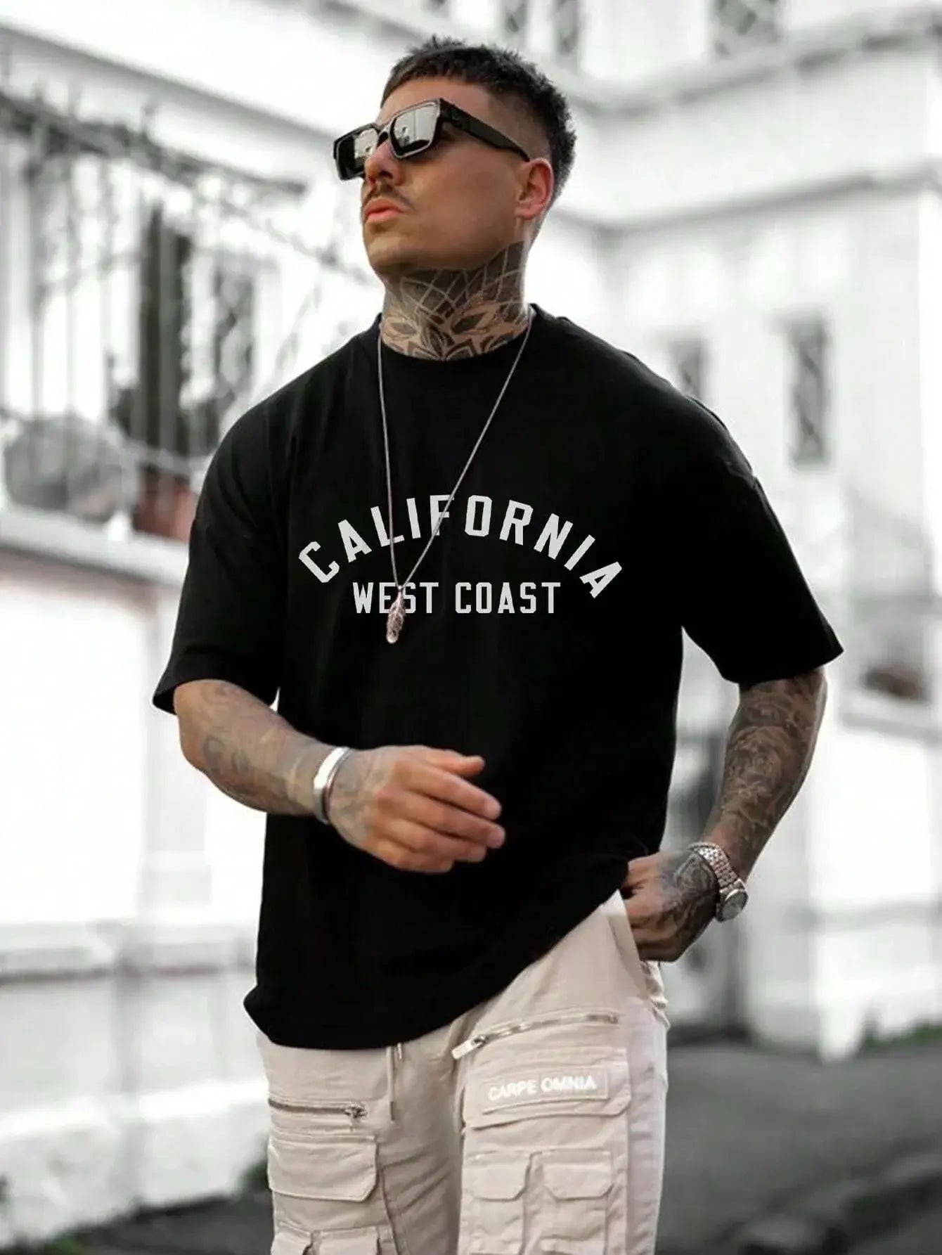 Men's Fashion T-Shirt with Letter Print