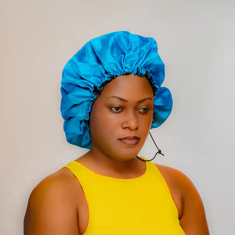 Luxurious Silk Satin Night Hair Cap - Prevents Breakage
