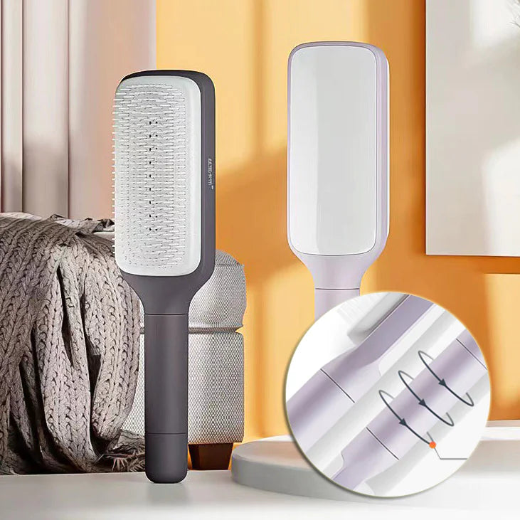 Smart Clean 4-in-1 Self-Cleaning Hair Brush