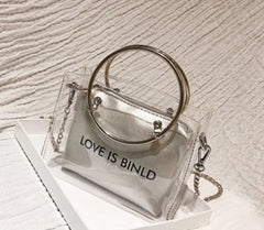 Chic Transparent Mini Jelly Chain Crossbody Bag