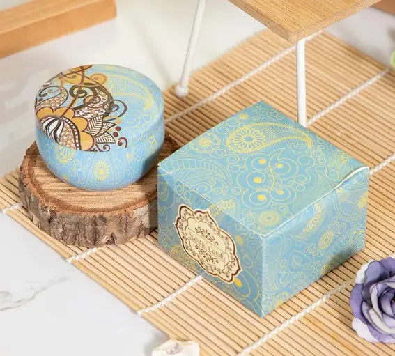Aromatherapy Essential Oil Mini Candle with Dried Petals