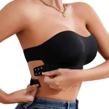 Soutien-gorge croisé élégant sans bretelles pour femme - Design sans armatures